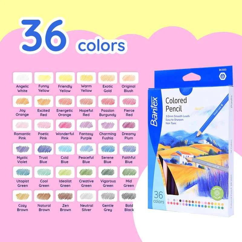 Bantex Colour Pencil BK3003 36 Colour Pensil Warna